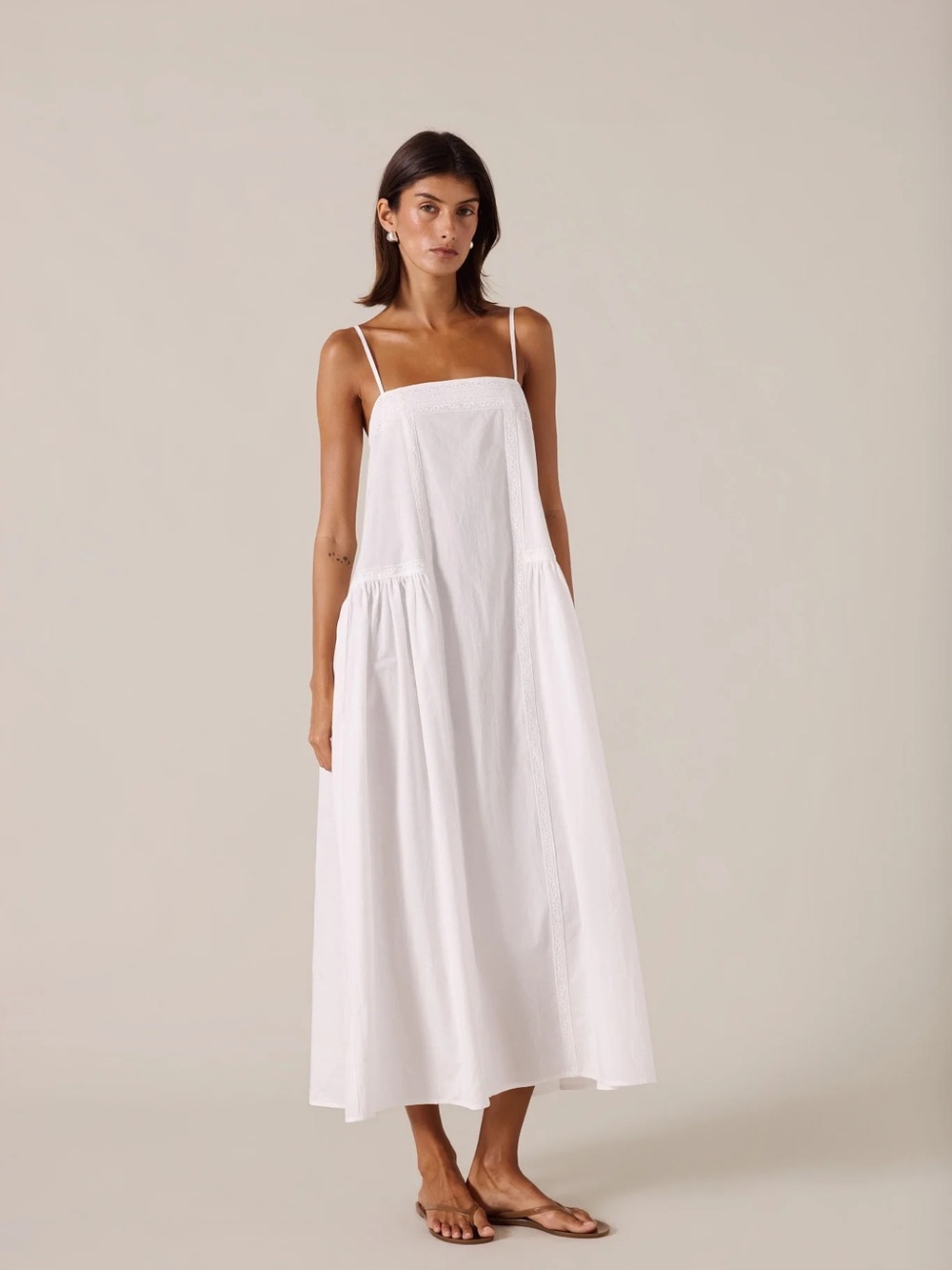 Elce Swim Marisol Maxi White Dress